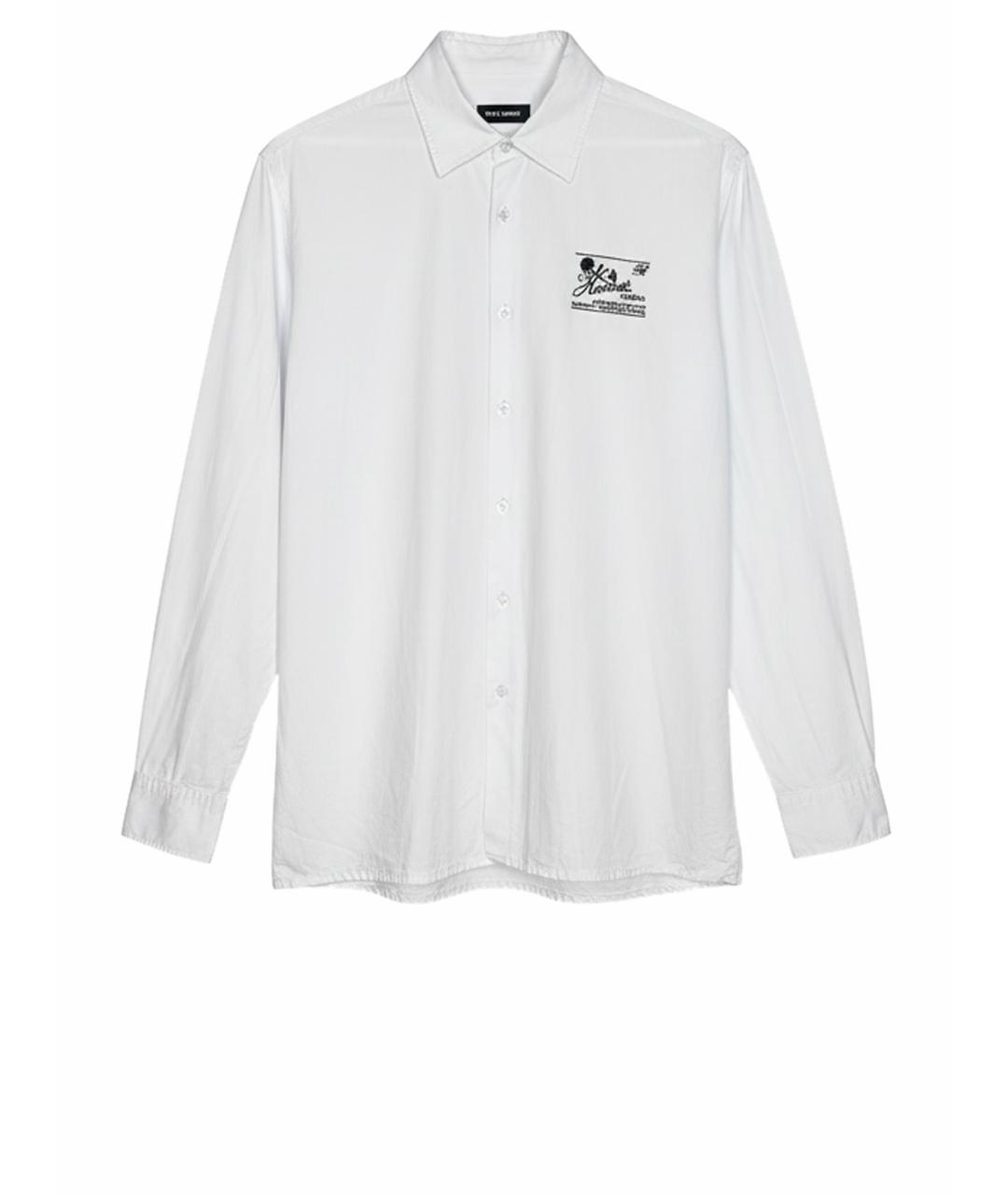 RAF SIMONS Белая хлопковая классическая рубашка, фото 1