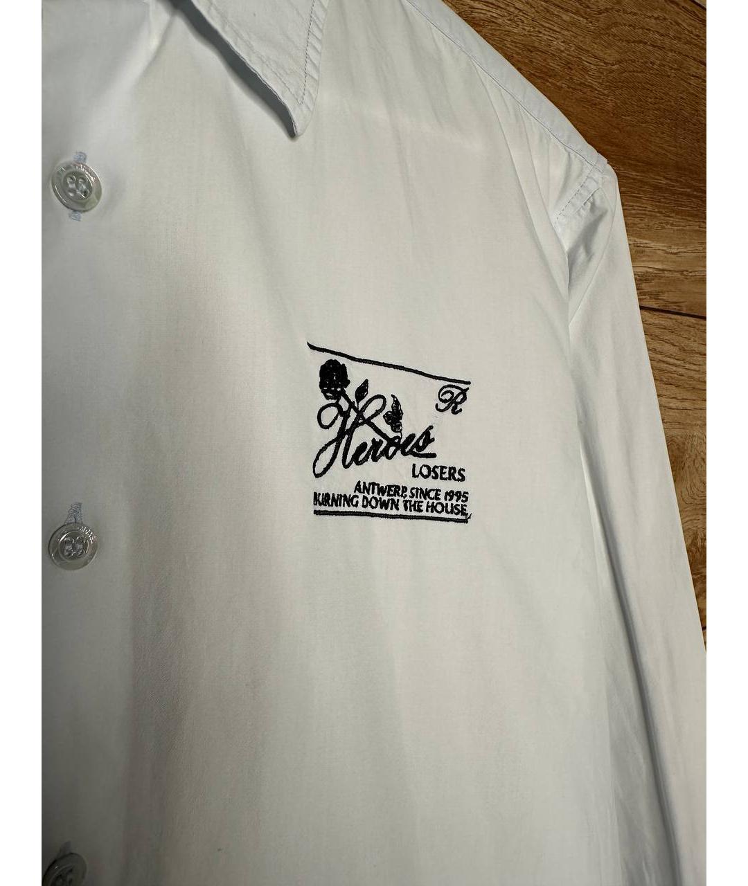 RAF SIMONS Белая хлопковая рубашка, фото 4