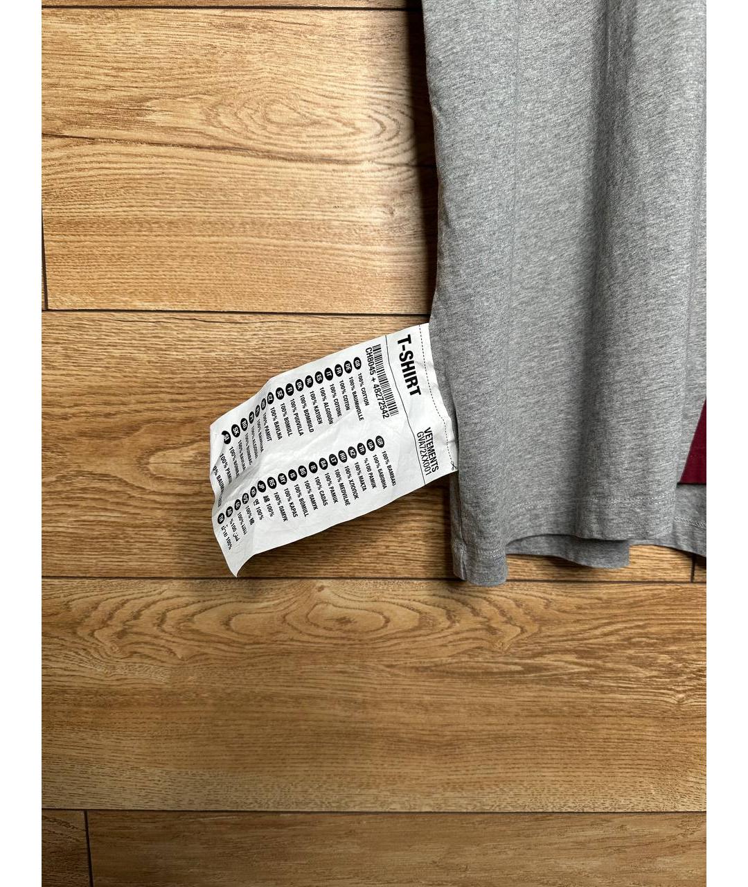 VETEMENTS Мульти хлопковая футболка, фото 5