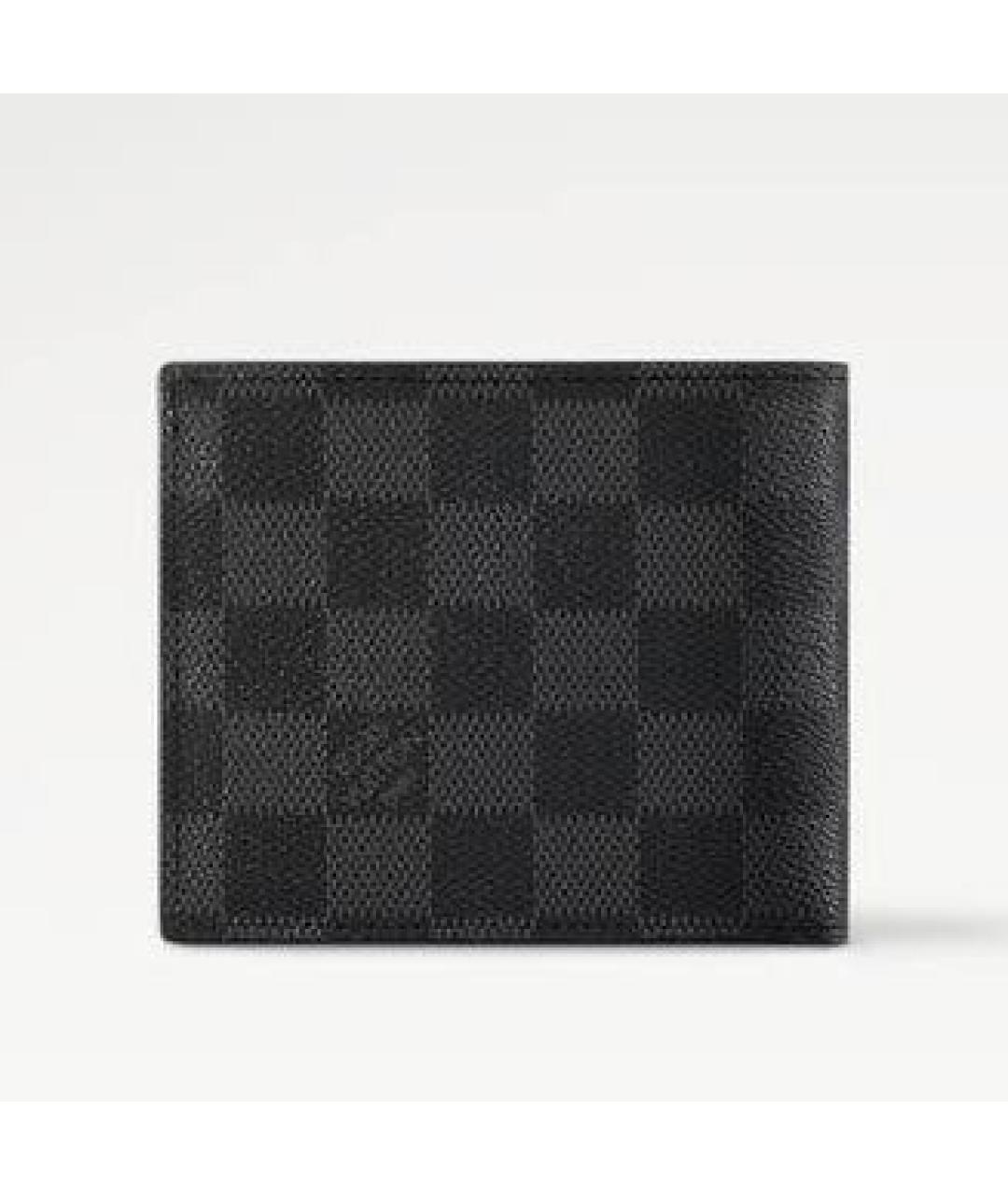 LOUIS VUITTON Антрацитовый кошелек, фото 5