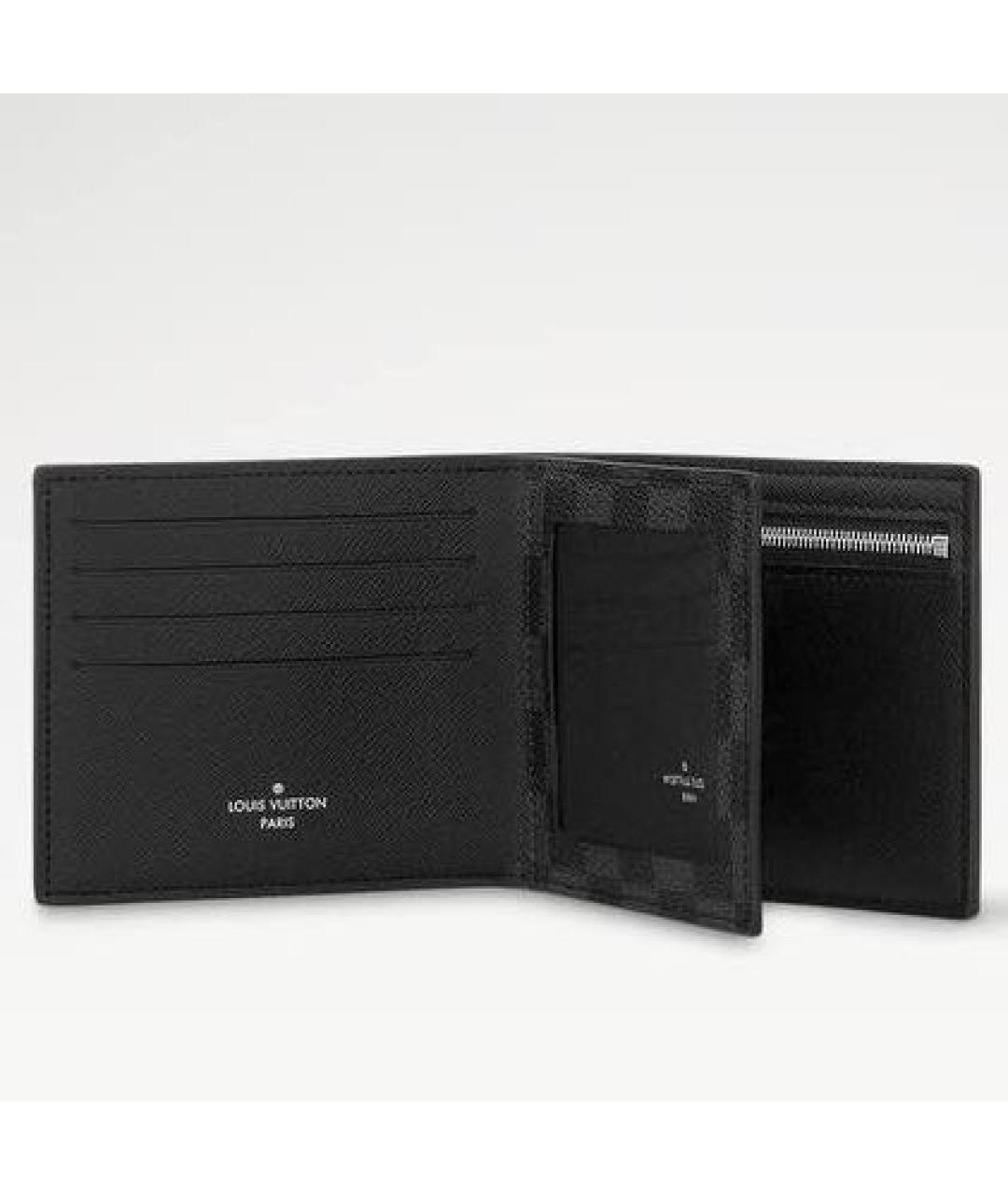 LOUIS VUITTON Антрацитовый кошелек, фото 6
