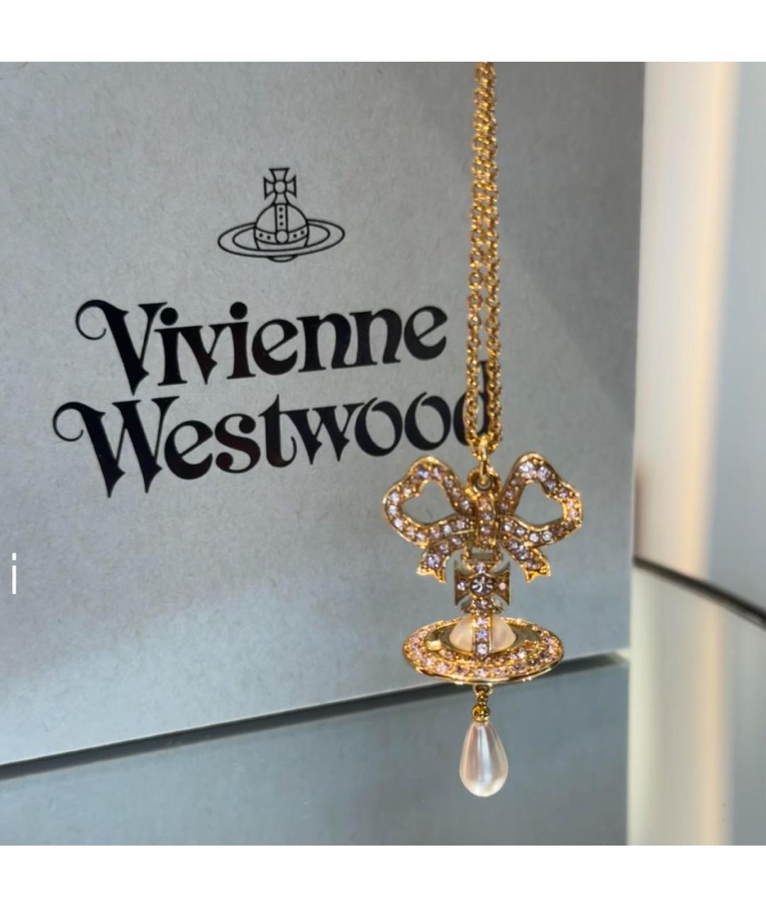 VIVIENNE WESTWOOD Золотое латунное колье, фото 4
