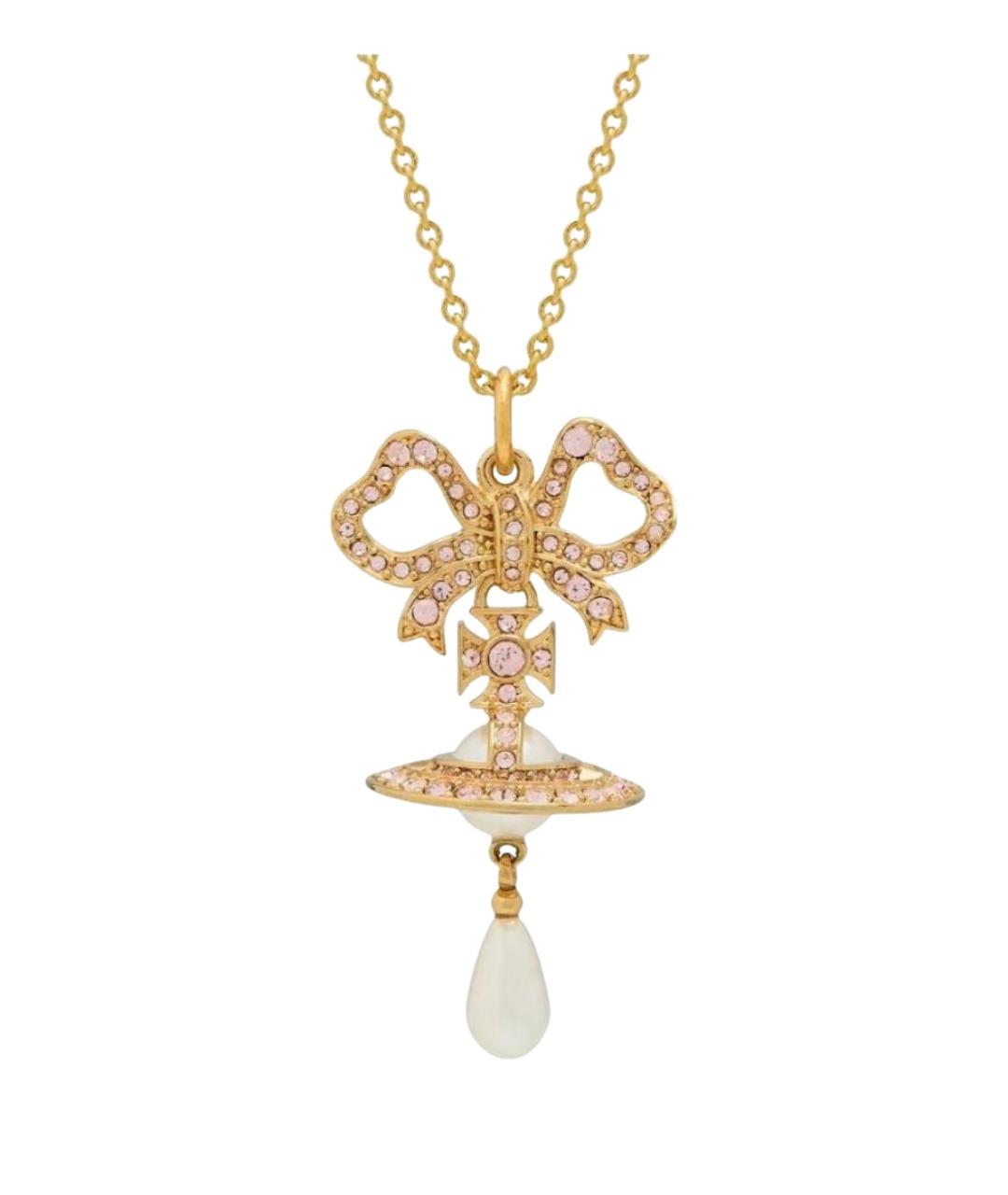 VIVIENNE WESTWOOD Золотое латунное колье, фото 1