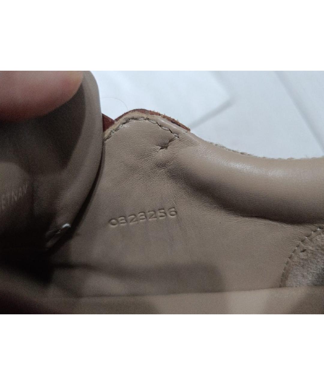 CHLOE Бежевые текстильные кеды, фото 6