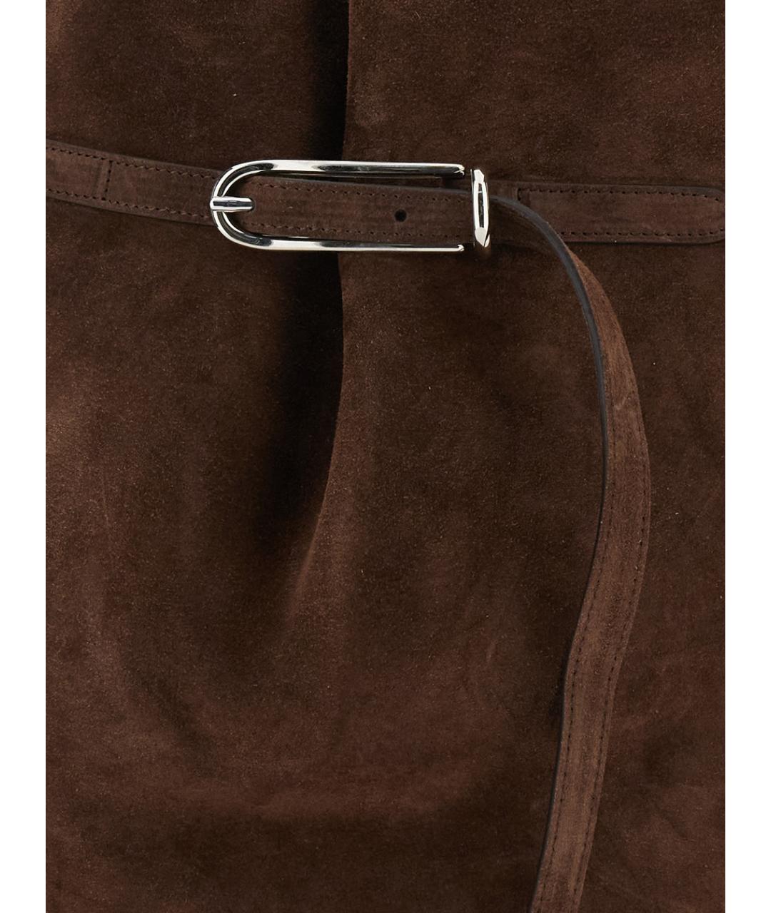 LIFFNER Коричневая замшевая сумка через плечо, фото 3