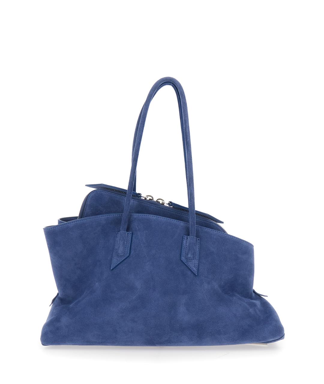THE ATTICO Синяя замшевая сумка тоут, фото 1