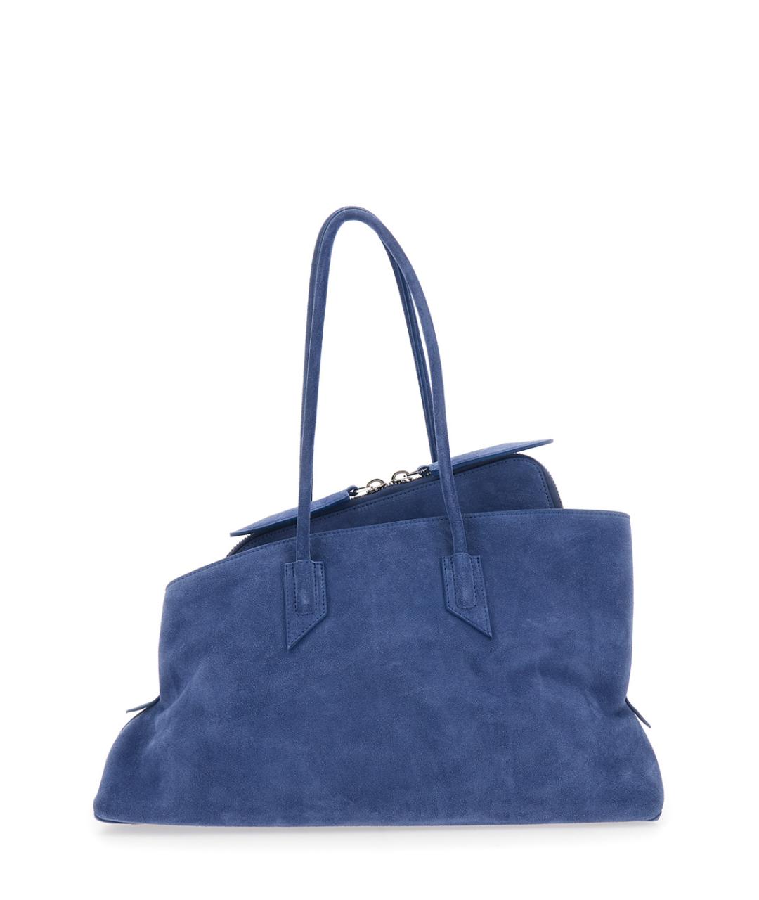 THE ATTICO Синяя замшевая сумка тоут, фото 2