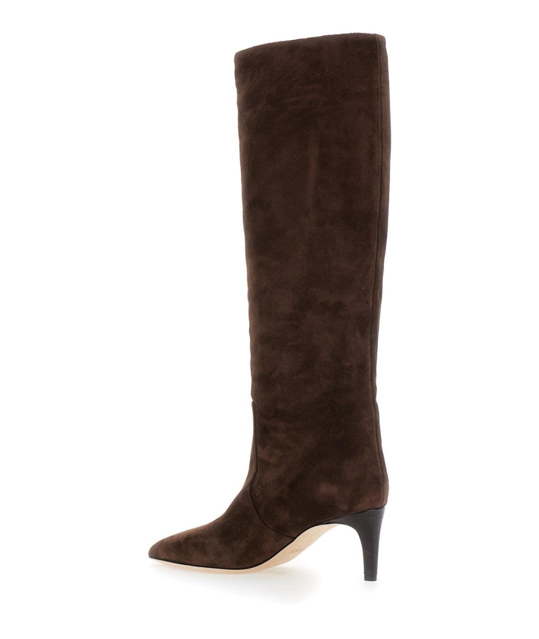 PARIS TEXAS Коричневые замшевые сапоги, фото 3