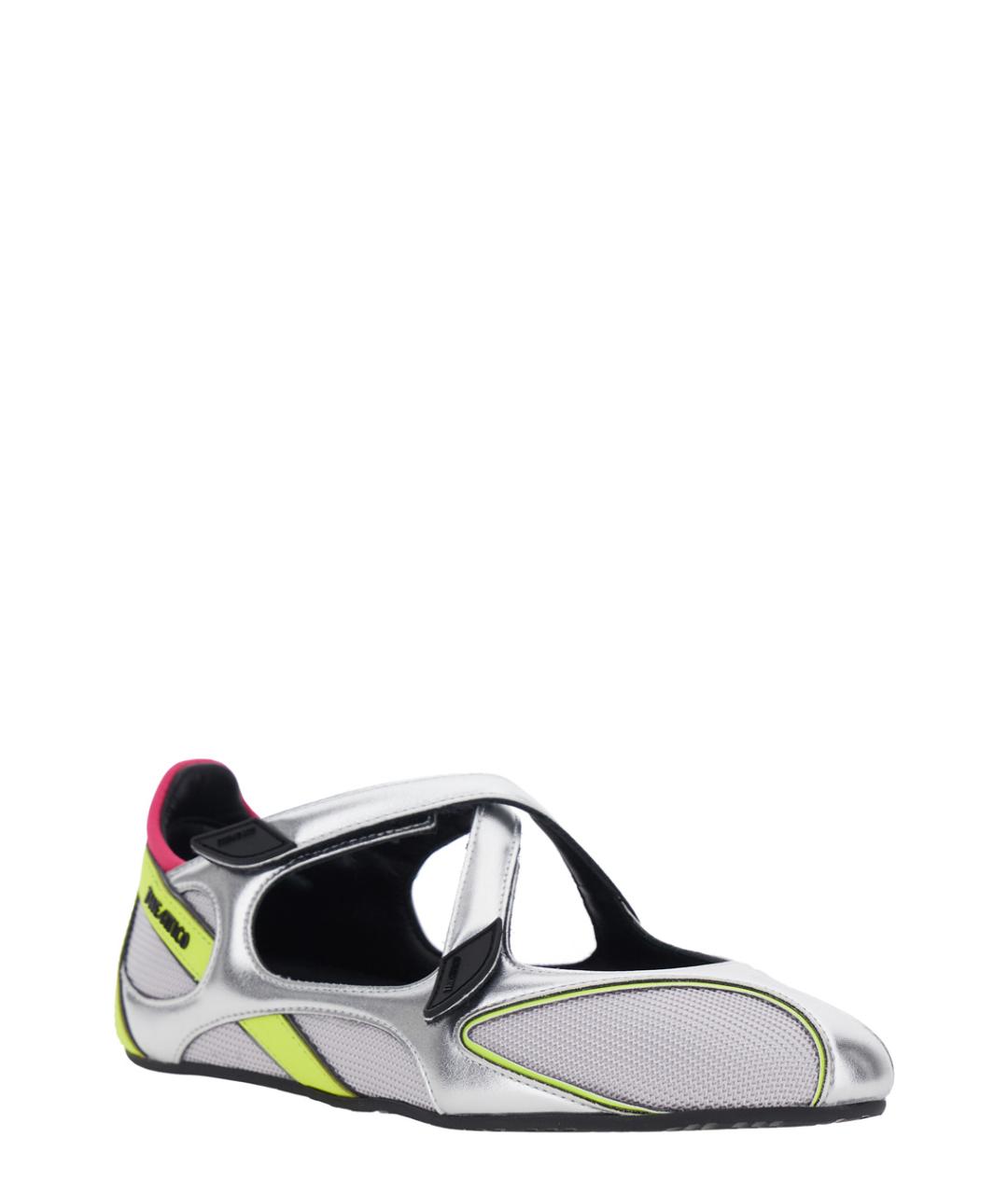 THE ATTICO Мульти синтетические балетки, фото 2