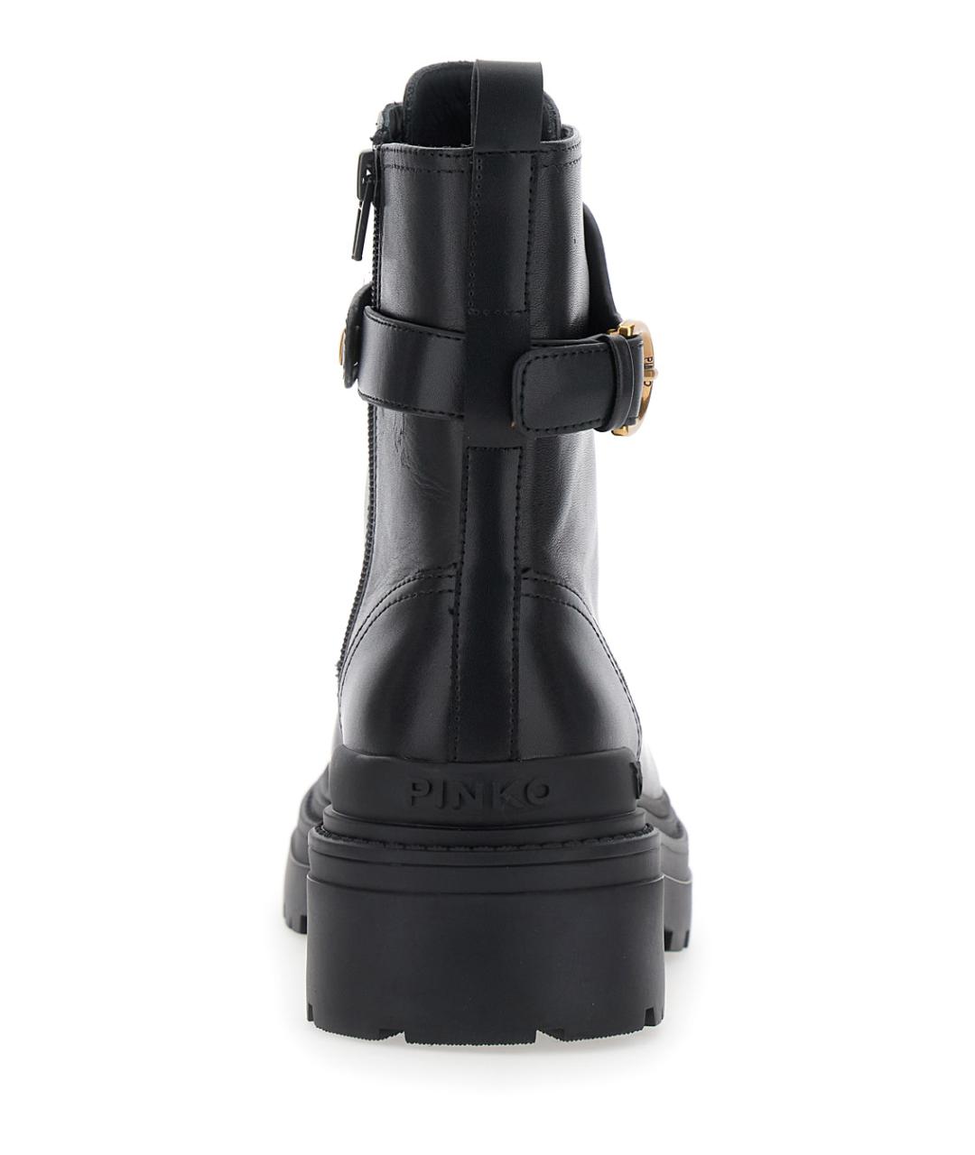 PINKO Черные кожаные ботинки, фото 4