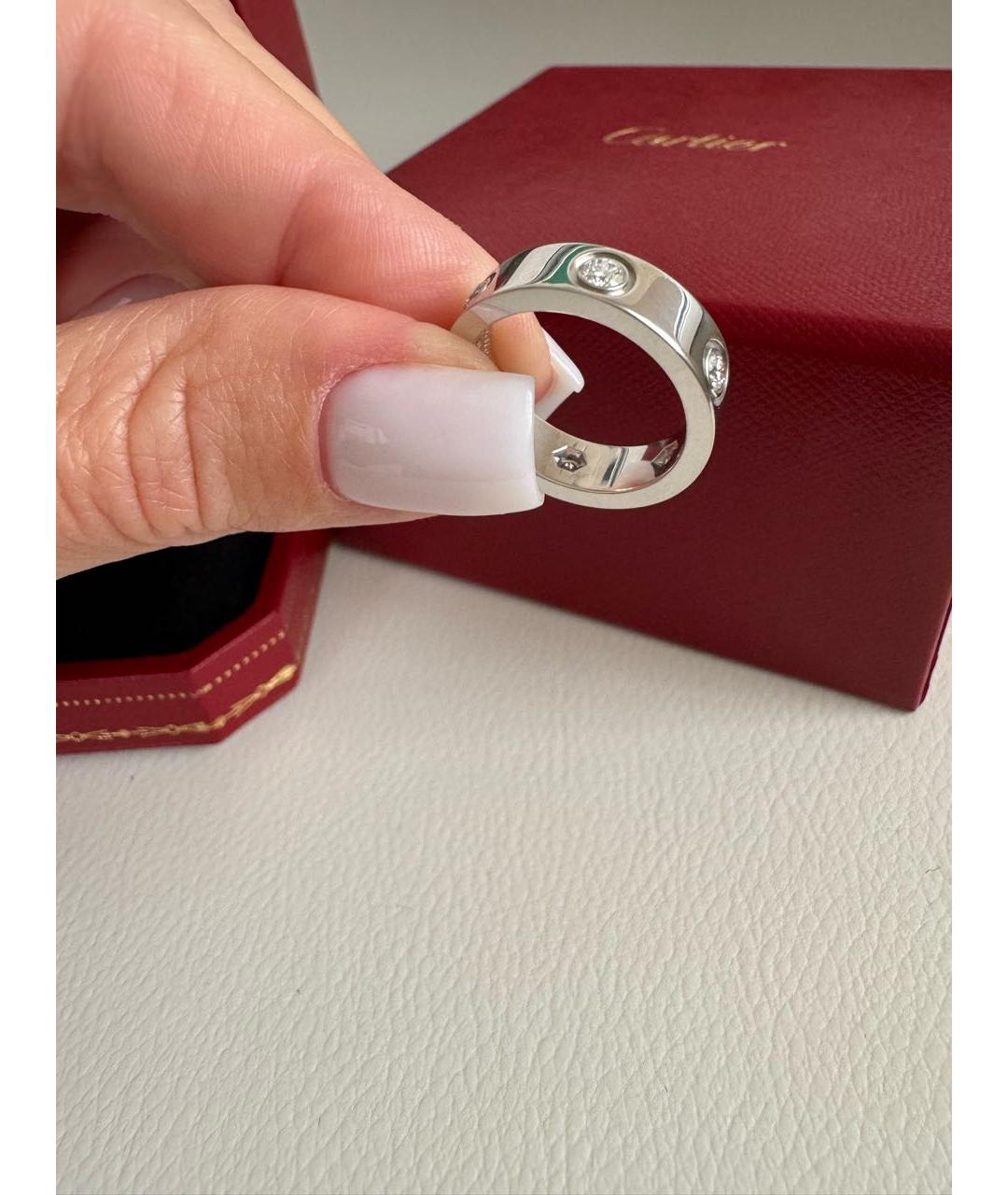 CARTIER Серебряное кольцо из белого золота, фото 5