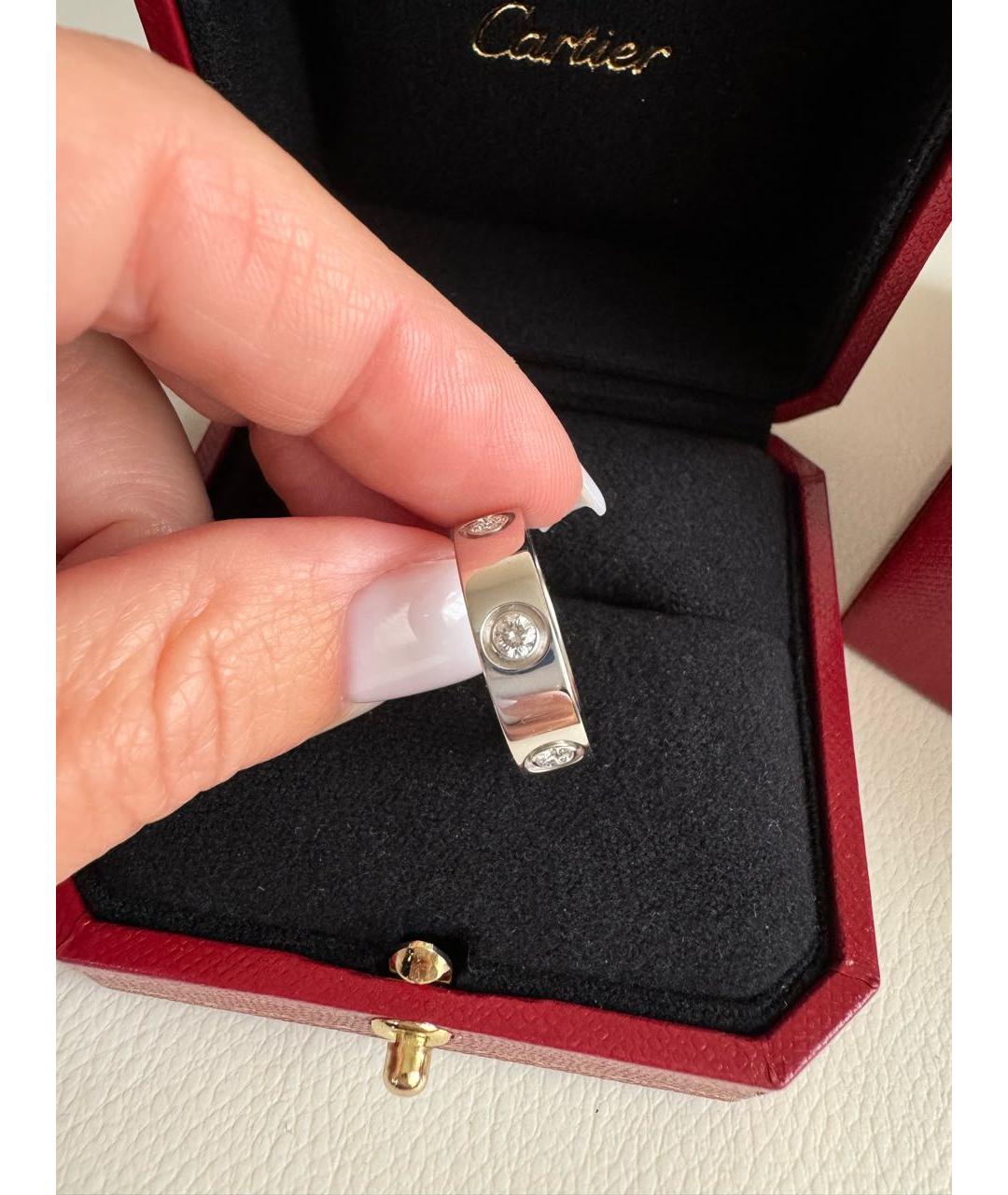CARTIER Серебряное кольцо из белого золота, фото 6