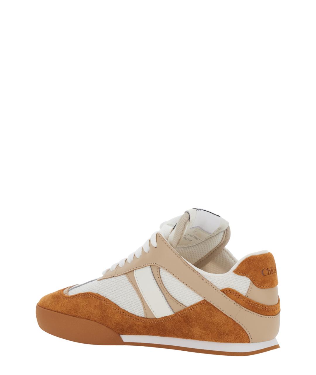 CHLOE Коричневые текстильные кроссовки, фото 3