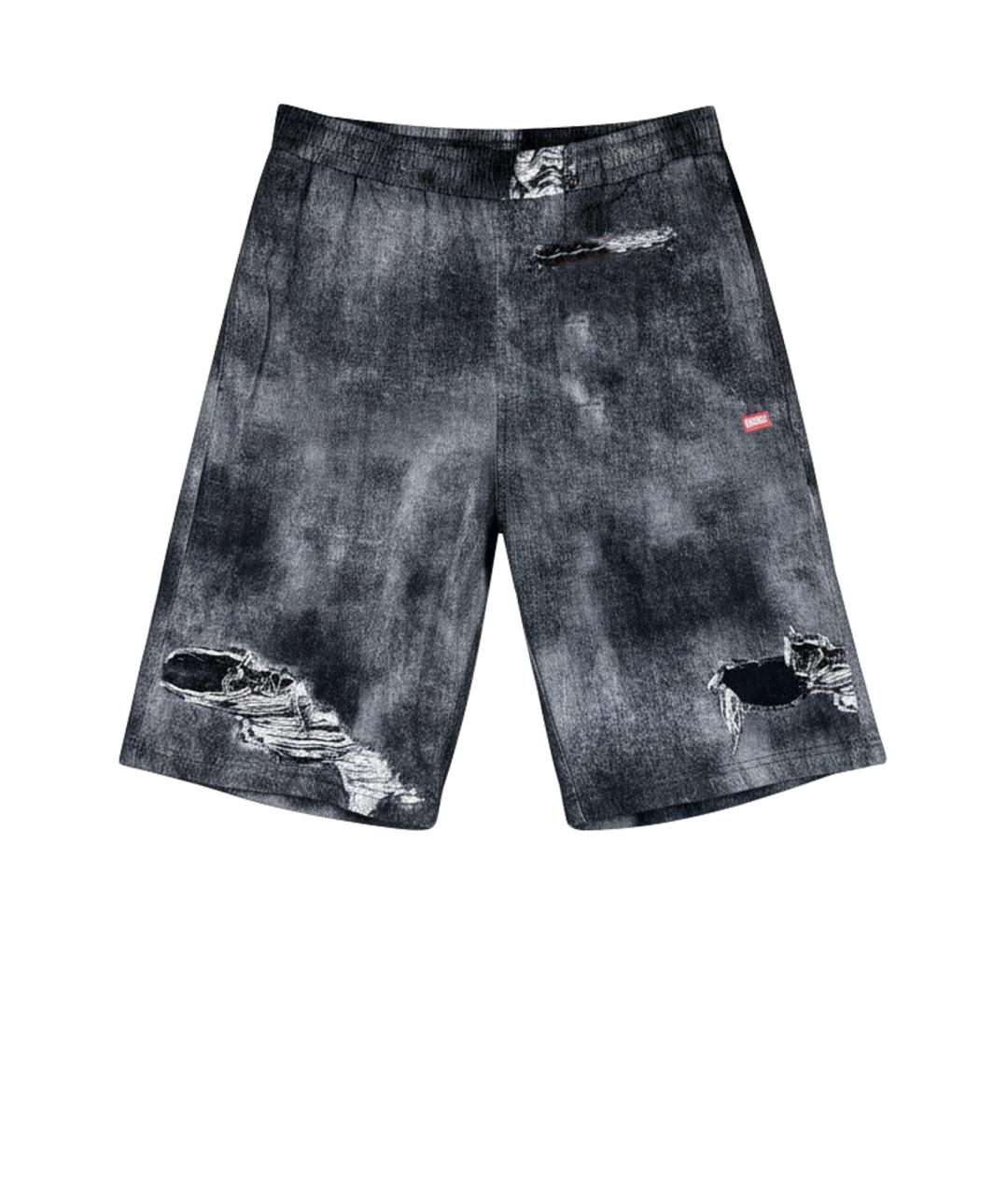 DIESEL Антрацитовые хлопковые шорты, фото 1