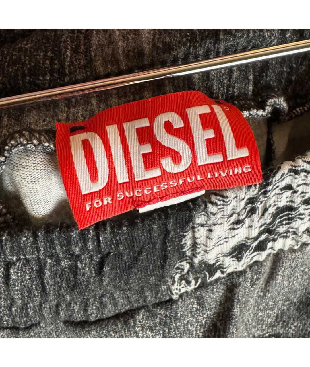 DIESEL Антрацитовые хлопковые шорты, фото 8