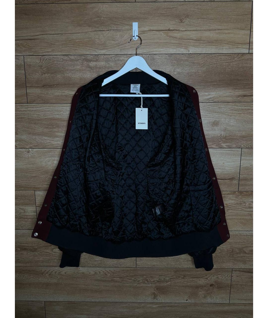 VETEMENTS Бордовая шерстяная куртка, фото 3