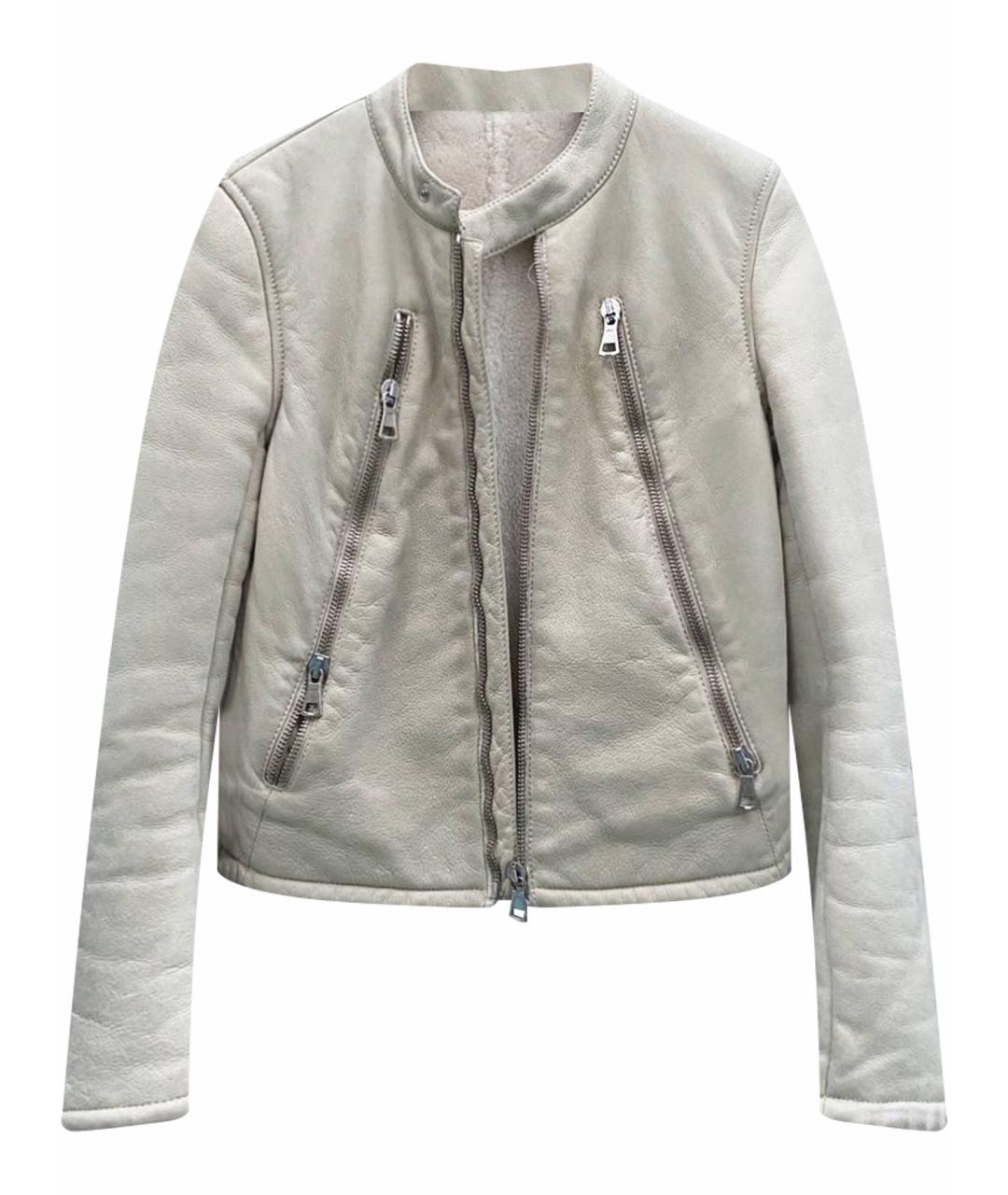 MAISON MARGIELA Бежевая шерстяная дубленка, фото 1