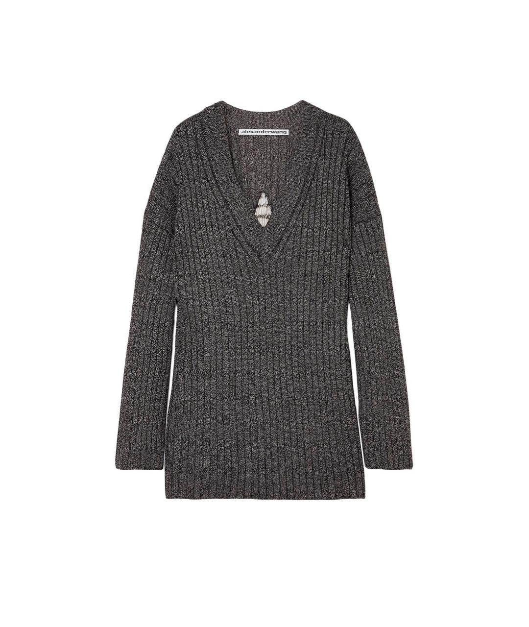ALEXANDER WANG Антрацитовый вискозный джемпер / свитер, фото 1