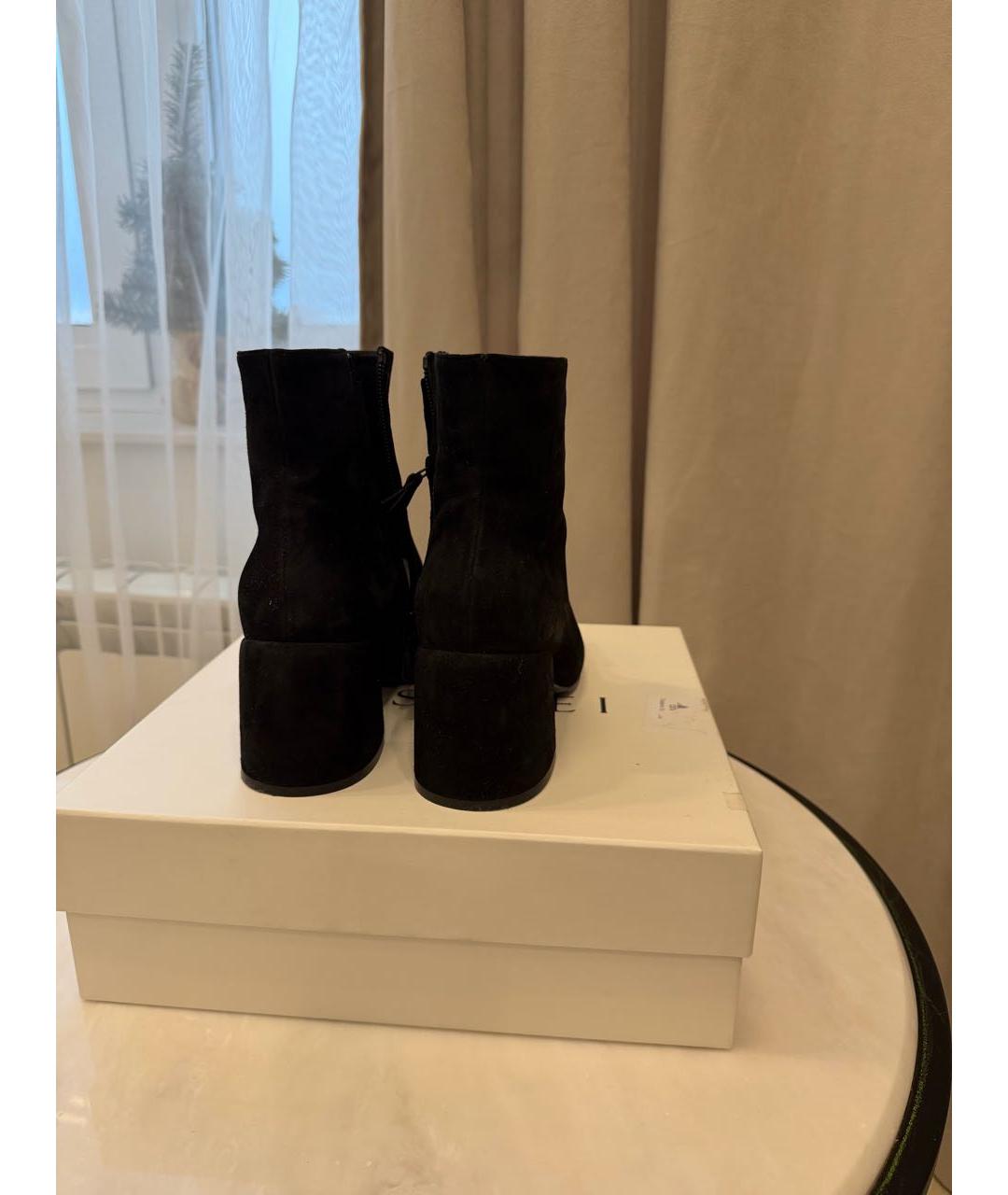 CASADEI Черные замшевые ботильоны, фото 4