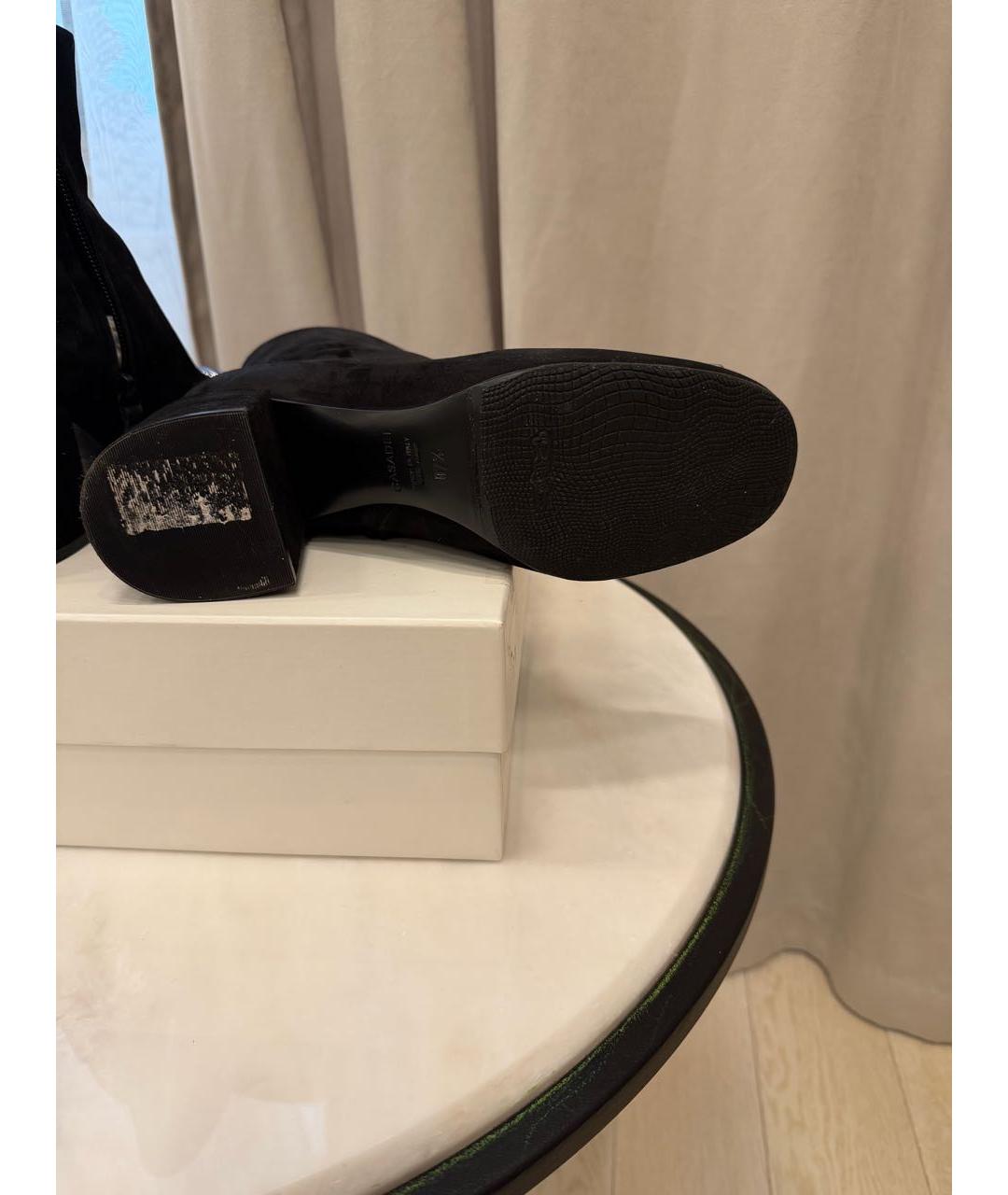 CASADEI Черные замшевые ботильоны, фото 6