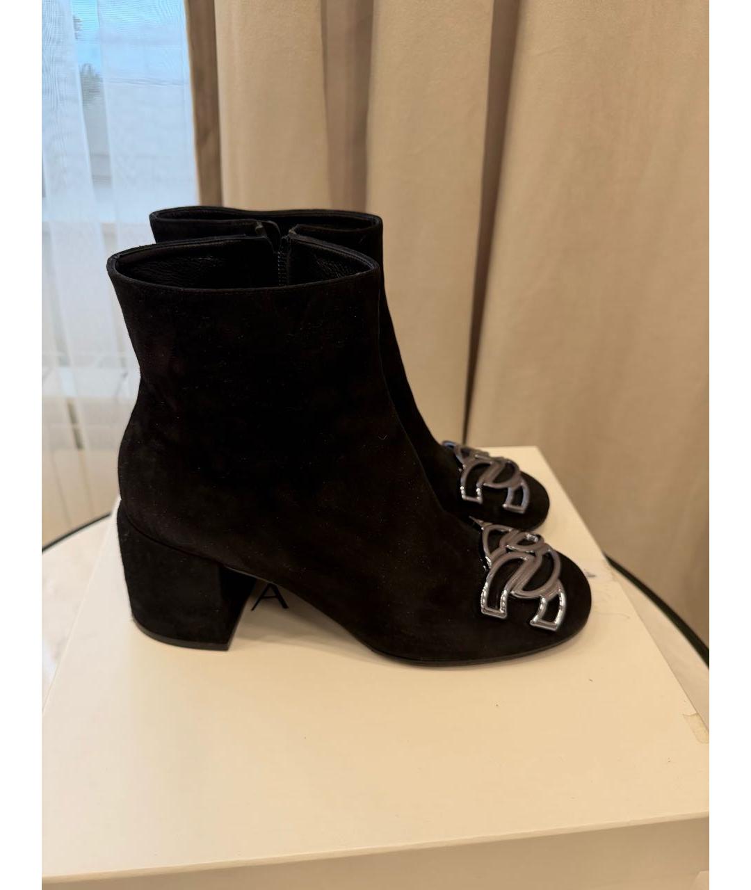 CASADEI Черные замшевые ботильоны, фото 8