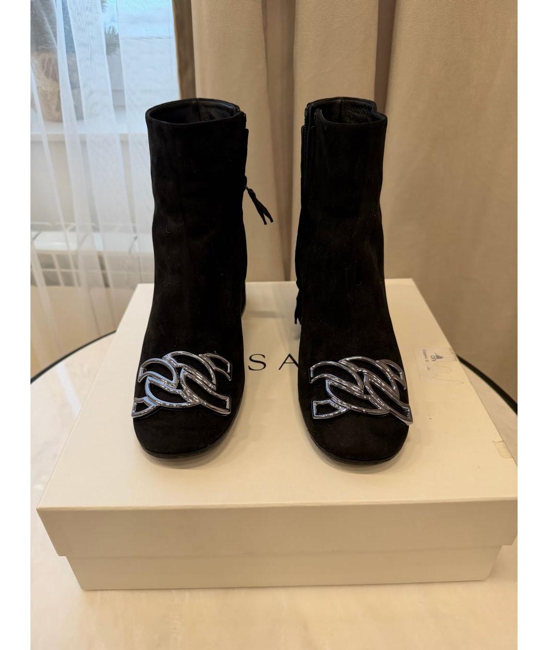 CASADEI Черные замшевые ботильоны, фото 2