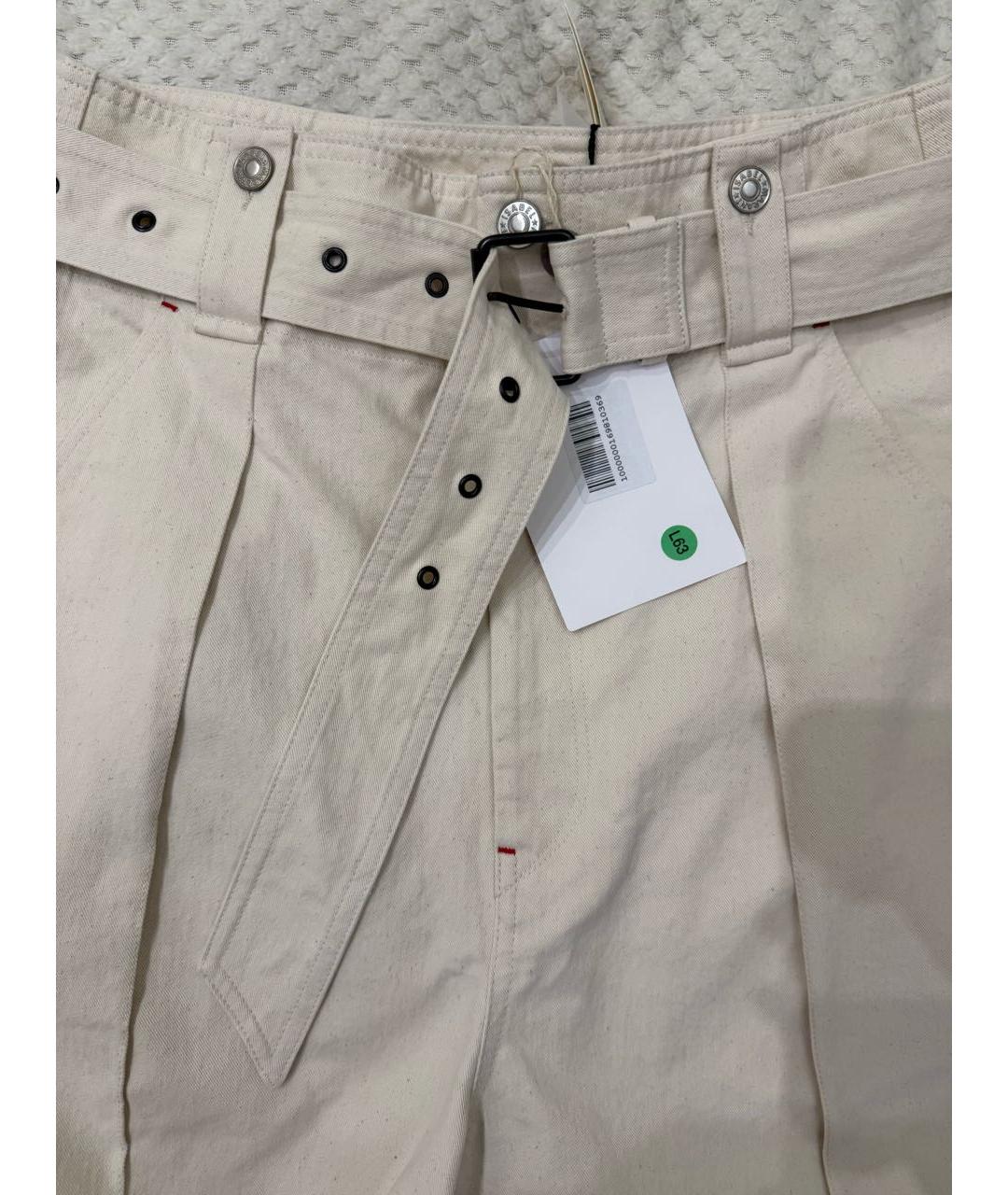 ISABEL MARANT Бежевые хлопковые шорты, фото 3