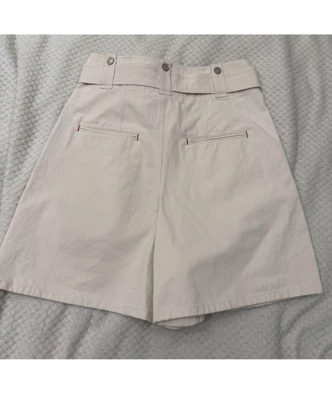 ISABEL MARANT Бежевые хлопковые шорты, фото 6