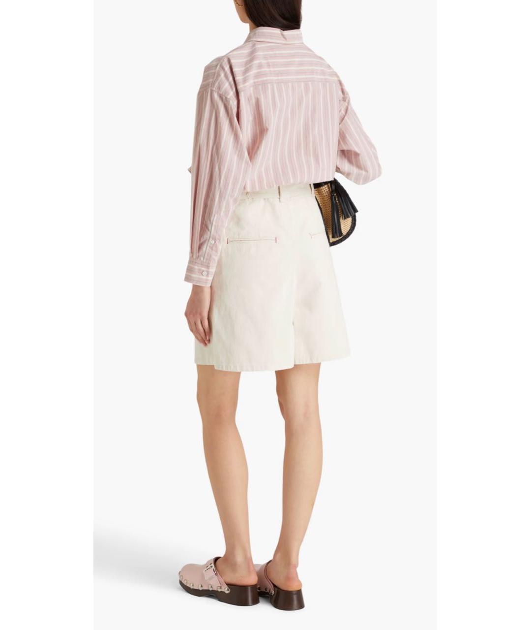 ISABEL MARANT Бежевые хлопковые шорты, фото 8