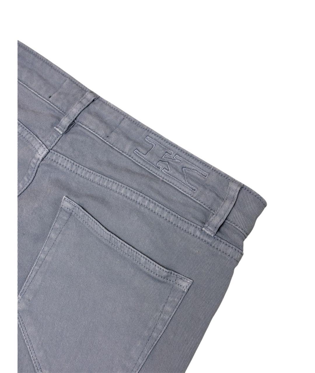 KITON Голубые хлопковые джинсы слим, фото 4