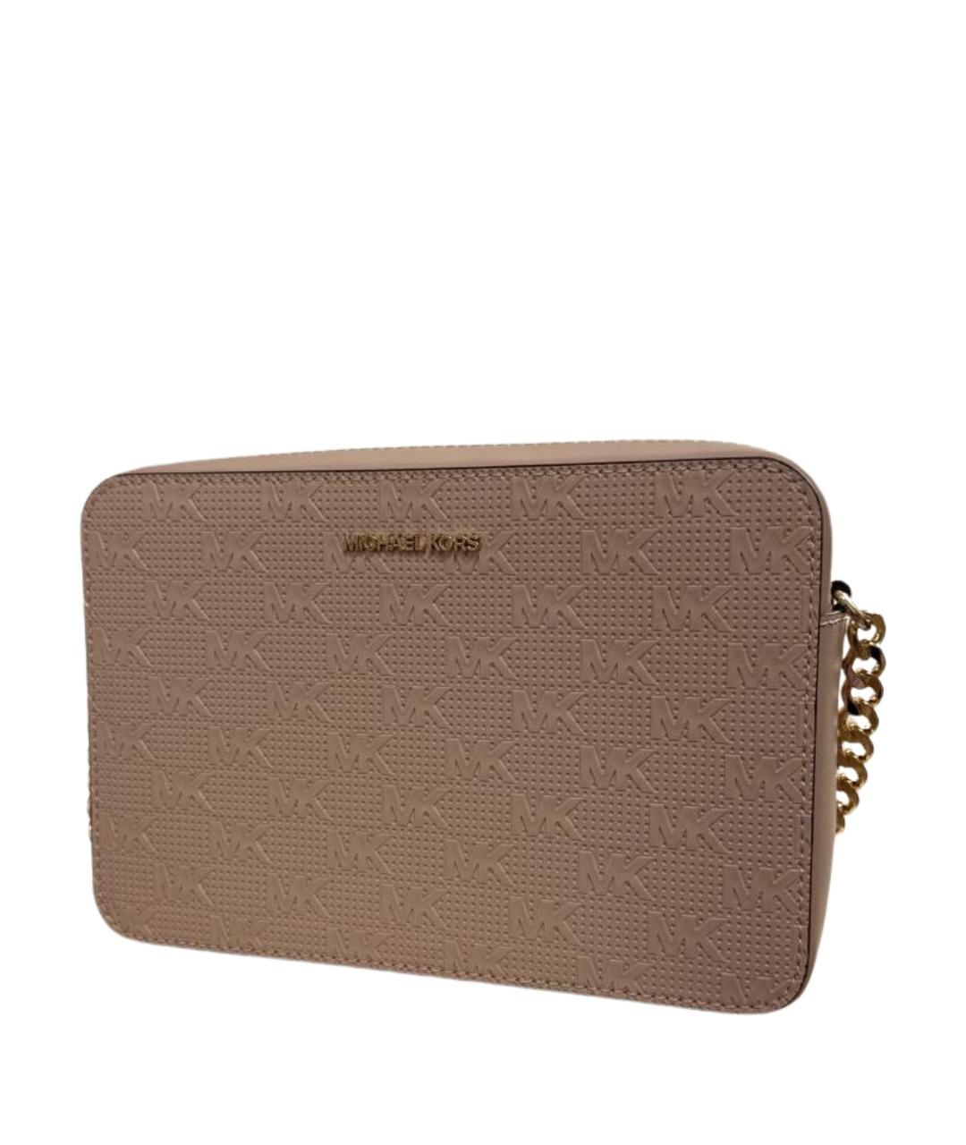 MICHAEL KORS Розовая кожаная сумка через плечо, фото 1