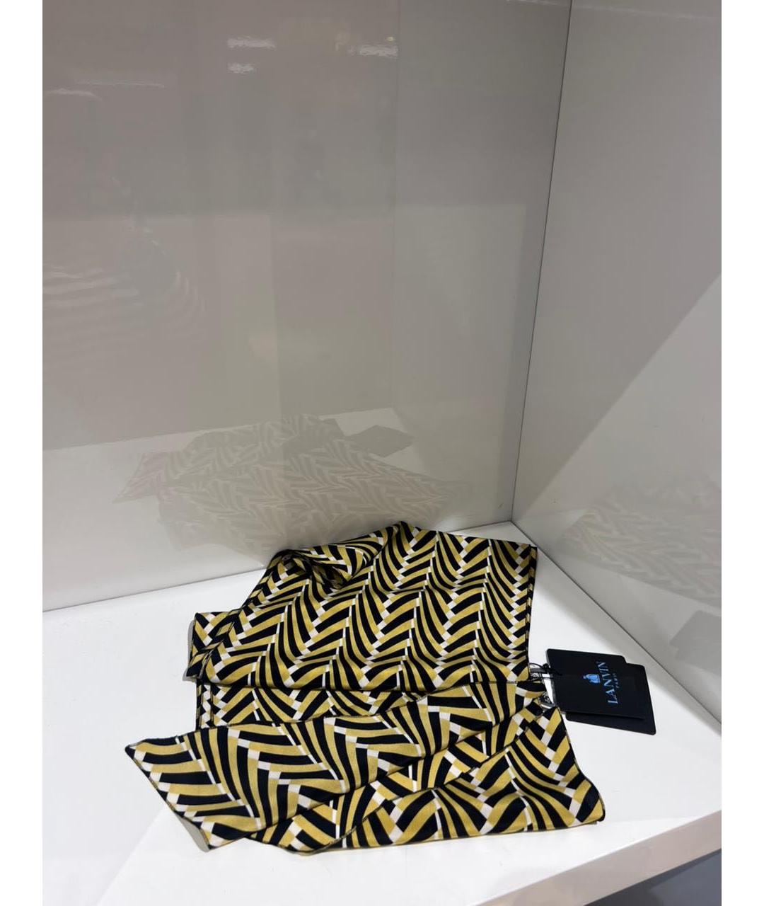 LANVIN Желтый платок, фото 4