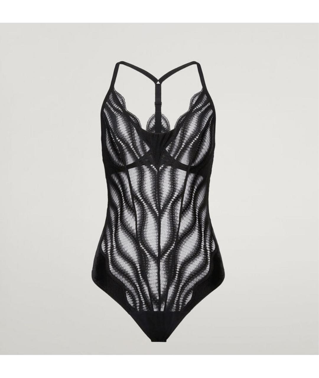 WOLFORD Черное полиамидовое боди, фото 8