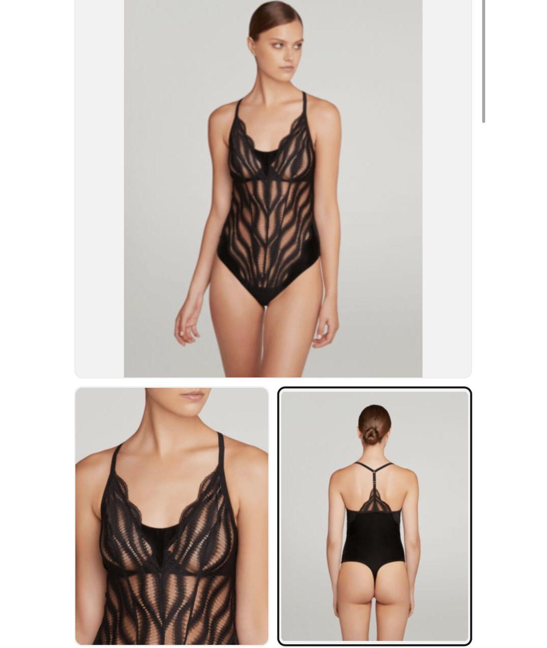 WOLFORD Черное полиамидовое боди, фото 5