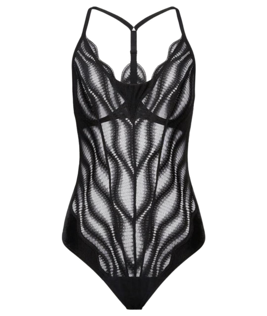 WOLFORD Черное полиамидовое боди, фото 1