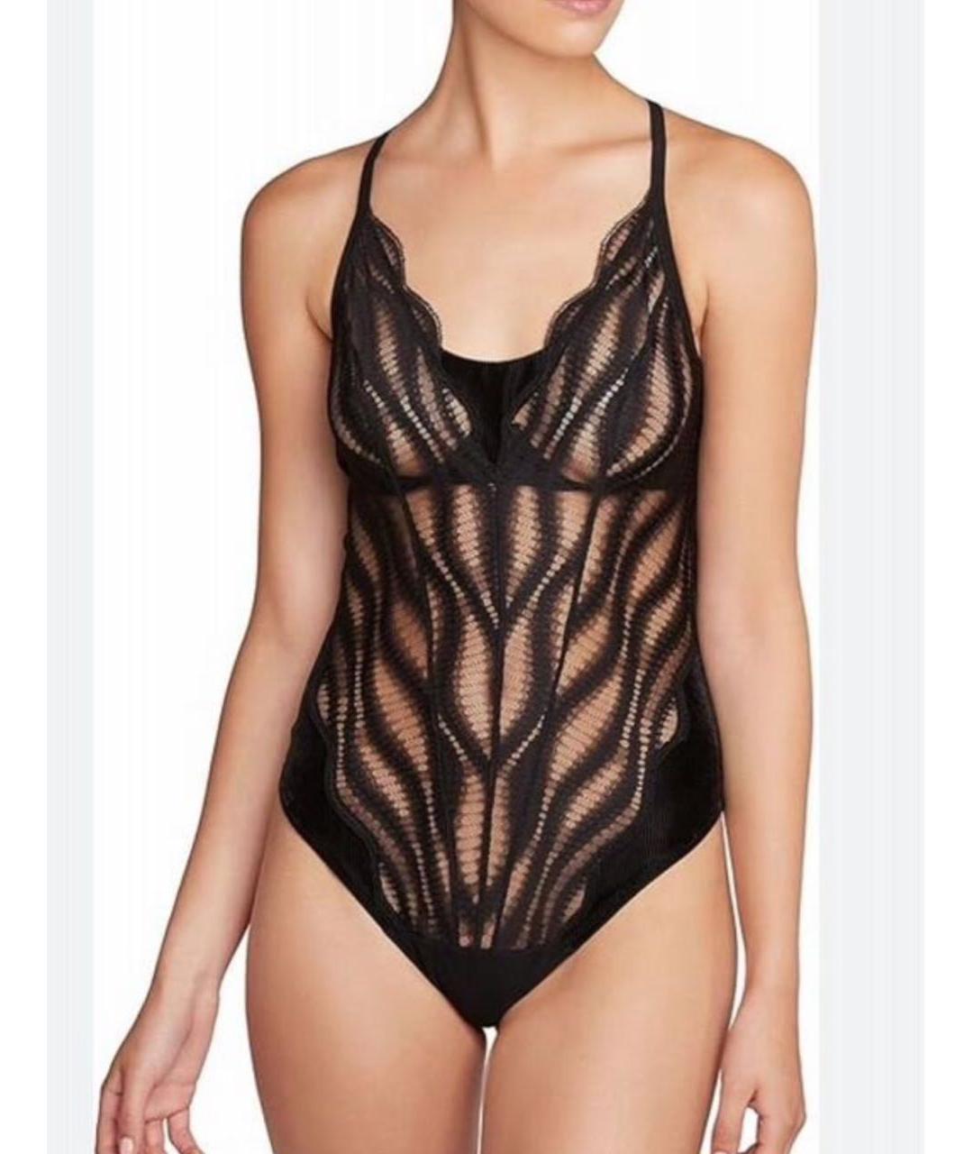 WOLFORD Черное полиамидовое боди, фото 4