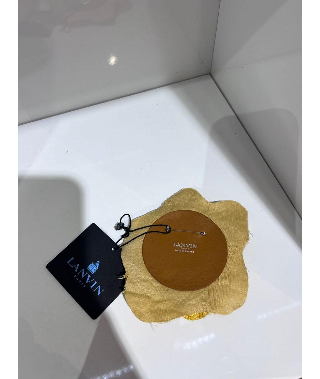 LANVIN Горчичная булавка / брошь, фото 3