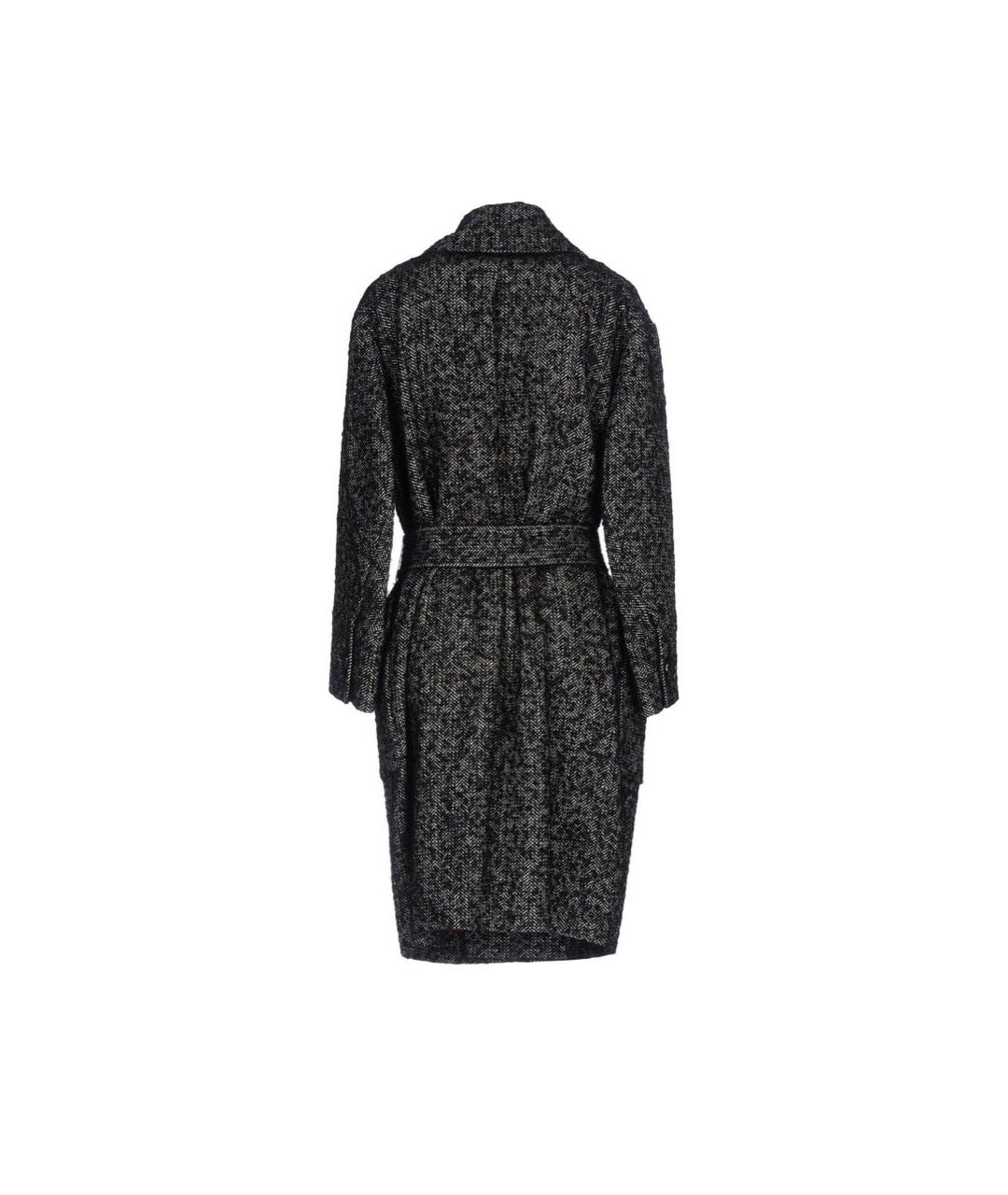 DSQUARED2 Черное шерстяное пальто, фото 2