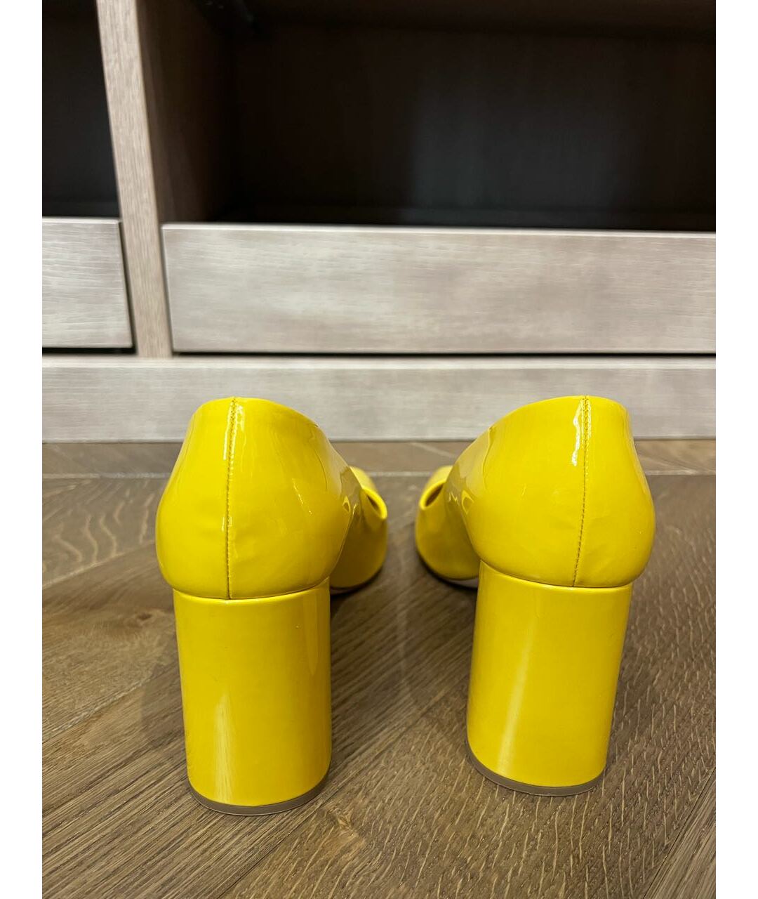 PRADA Желтые туфли из лакированной кожи, фото 4