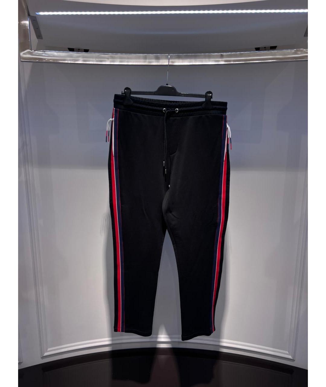 MONCLER Черные повседневные брюки, фото 3