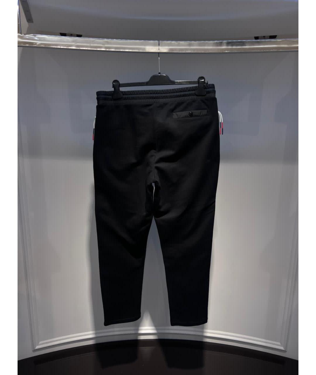 MONCLER Черные повседневные брюки, фото 2