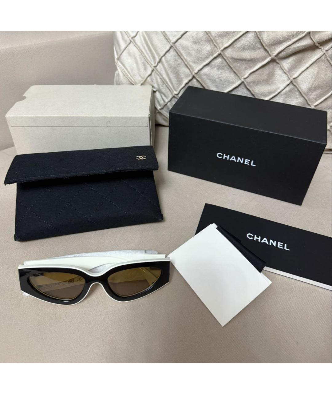 CHANEL Мульти пластиковые солнцезащитные очки, фото 2