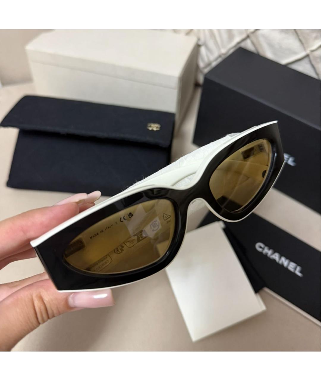 CHANEL Мульти пластиковые солнцезащитные очки, фото 3