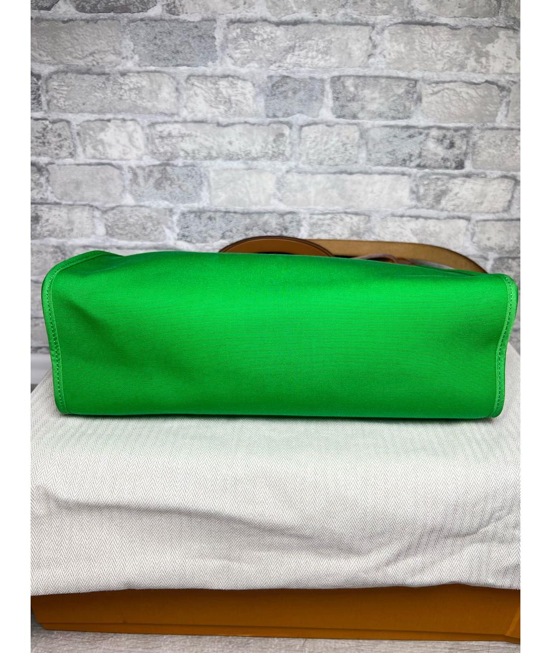 HERMES Зеленая сумка с короткими ручками, фото 6
