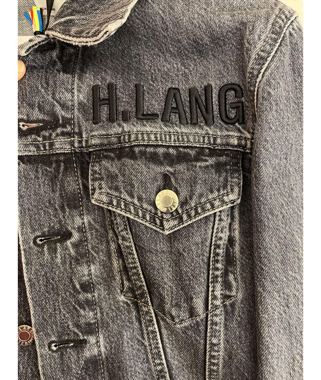 HELMUT LANG Антрацитовая деним куртка, фото 3