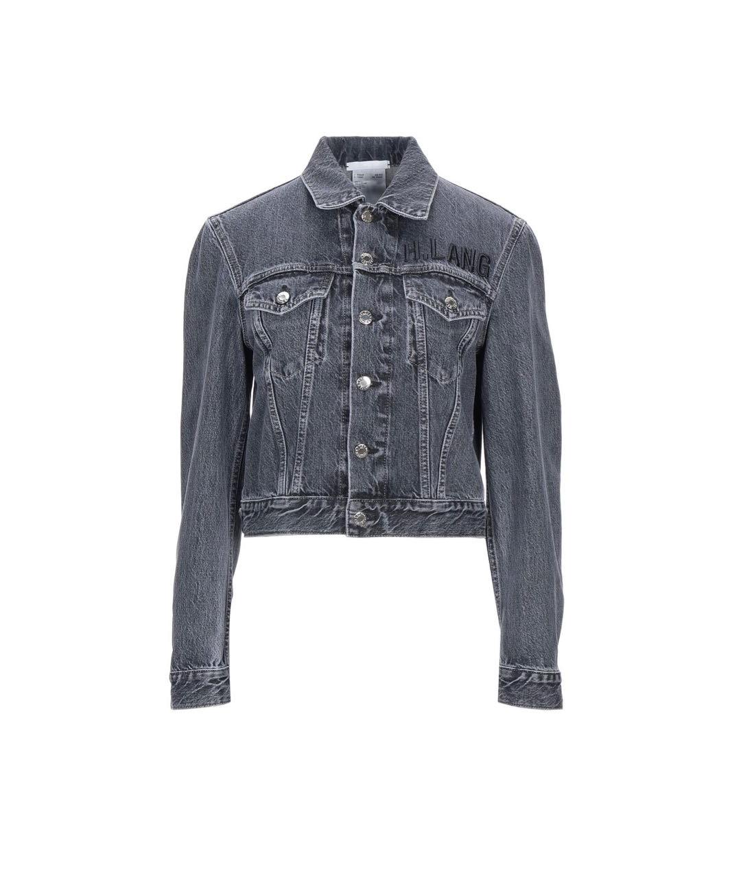 HELMUT LANG Антрацитовая деним куртка, фото 1