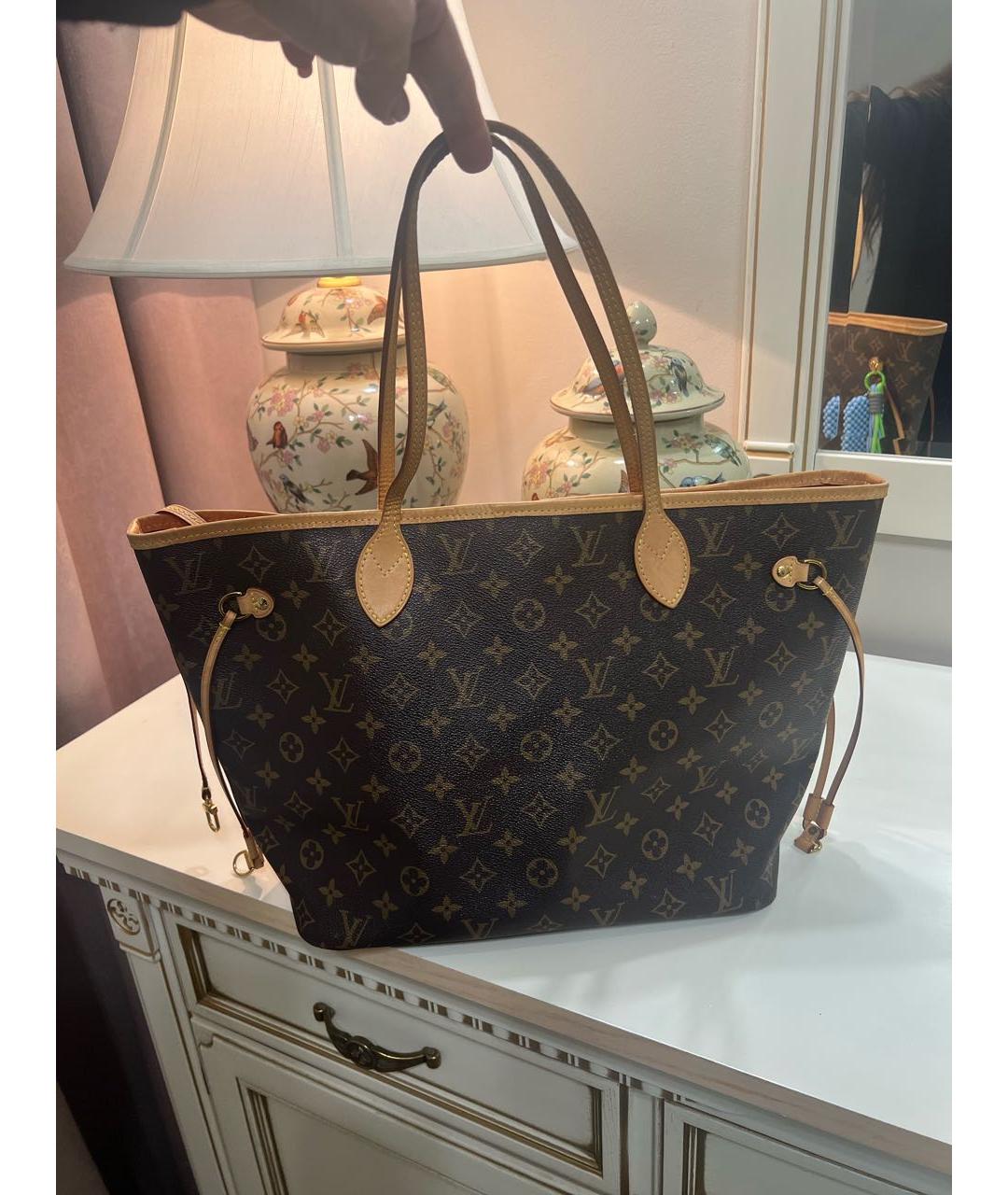 LOUIS VUITTON Коричневая сумка с короткими ручками, фото 5