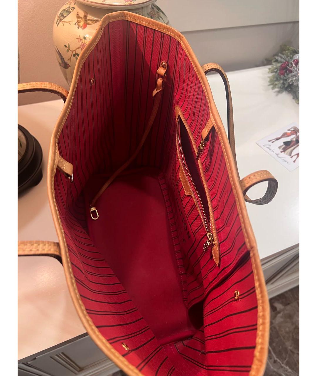 LOUIS VUITTON Коричневая сумка с короткими ручками, фото 4