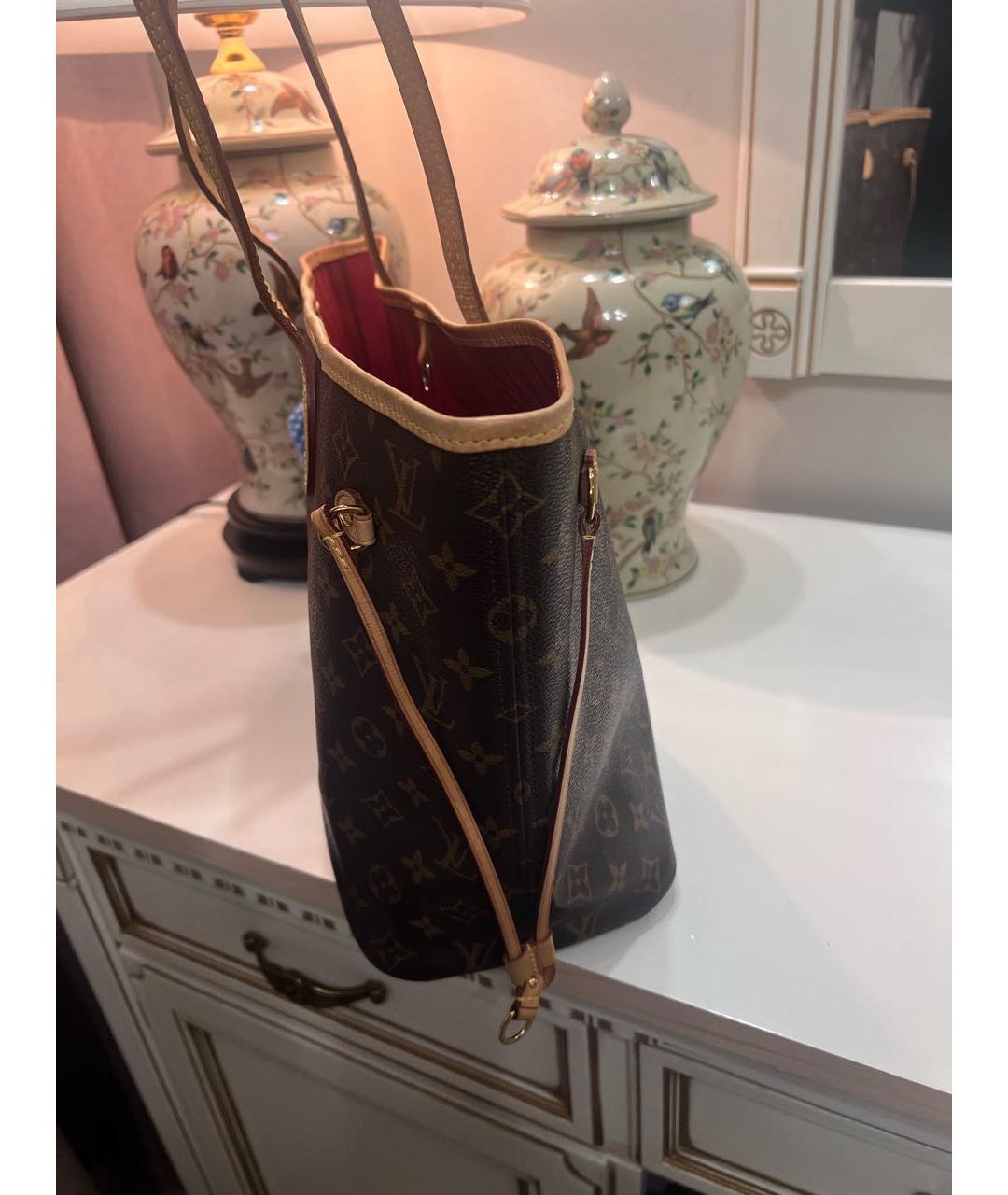 LOUIS VUITTON Коричневая сумка с короткими ручками, фото 2