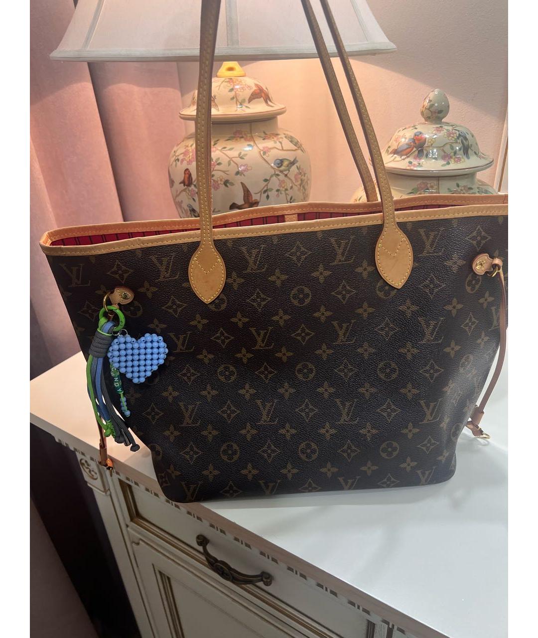 LOUIS VUITTON Коричневая сумка с короткими ручками, фото 3